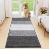 imageSmiry Dog Door Mat for Muddy Paws Absorbs Moisture and Dirt LowProfile Entryway Mat with NonSlip Backing Entry Indoor Outdoor Doormat for Inside Floor 30x20 Inches GreyGrey