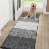 imageSmiry Dog Door Mat for Muddy Paws Absorbs Moisture and Dirt LowProfile Entryway Mat with NonSlip Backing Entry Indoor Outdoor Doormat for Inside Floor 30x20 Inches GreyGrey
