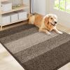 imageSmiry Dog Door Mat for Muddy Paws Absorbs Moisture and Dirt LowProfile Entryway Mat with NonSlip Backing Entry Indoor Outdoor Doormat for Inside Floor 30x20 Inches GreyLight Brown