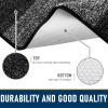 imageSmiry Dog Door Mat for Muddy Paws Absorbs Moisture and Dirt LowProfile Entryway Mat with NonSlip Backing Entry Indoor Outdoor Doormat for Inside Floor 30x20 Inches GreyBlack