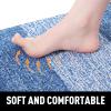 imageSmiry Dog Door Mat for Muddy Paws Absorbs Moisture and Dirt LowProfile Entryway Mat with NonSlip Backing Entry Indoor Outdoor Doormat for Inside Floor 30x20 Inches GreyNavy Blue