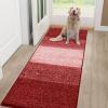imageSmiry Dog Door Mat for Muddy Paws Absorbs Moisture and Dirt LowProfile Entryway Mat with NonSlip Backing Entry Indoor Outdoor Doormat for Inside Floor 30x20 Inches GreyBurgundy