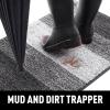 imageSmiry Dog Door Mat for Muddy Paws Absorbs Moisture and Dirt LowProfile Entryway Mat with NonSlip Backing Entry Indoor Outdoor Doormat for Inside Floor 30x20 Inches GreyGrey