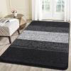 imageSmiry Dog Door Mat for Muddy Paws Absorbs Moisture and Dirt LowProfile Entryway Mat with NonSlip Backing Entry Indoor Outdoor Doormat for Inside Floor 30x20 Inches GreyBlack