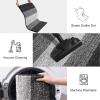 imageSmiry Dog Door Mat for Muddy Paws Absorbs Moisture and Dirt LowProfile Entryway Mat with NonSlip Backing Entry Indoor Outdoor Doormat for Inside Floor 30x20 Inches GreyBlack