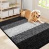imageSmiry Dog Door Mat for Muddy Paws Absorbs Moisture and Dirt LowProfile Entryway Mat with NonSlip Backing Entry Indoor Outdoor Doormat for Inside Floor 30x20 Inches GreyBlack