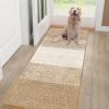 imageSmiry Dog Door Mat for Muddy Paws Absorbs Moisture and Dirt LowProfile Entryway Mat with NonSlip Backing Entry Indoor Outdoor Doormat for Inside Floor 30x20 Inches GreyBeige