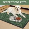 imageSmiry Front Door Mat Indoor Outdoor Entrance Heavy Duty Natural Rubber Trap Dirt and Moisture NonSlip Doormats Low Profile Easy Clean Patio Porch Entryway Mat 295x17 NavyGreen