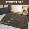 imageSmiry Front Door Mat Indoor Outdoor Entrance Heavy Duty Natural Rubber Trap Dirt and Moisture NonSlip Doormats Low Profile Easy Clean Patio Porch Entryway Mat 295x17 NavyBrown