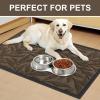 imageSmiry Front Door Mat Indoor Outdoor Entrance Heavy Duty Natural Rubber Trap Dirt and Moisture NonSlip Doormats Low Profile Easy Clean Patio Porch Entryway Mat 295x17 NavyMix Brown