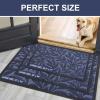 imageSmiry Front Door Mat Indoor Outdoor Entrance Heavy Duty Natural Rubber Trap Dirt and Moisture NonSlip Doormats Low Profile Easy Clean Patio Porch Entryway Mat 295x17 NavyNavy