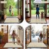 imageSmiry Front Door Mat Indoor Outdoor Entrance Heavy Duty Natural Rubber Trap Dirt and Moisture NonSlip Doormats Low Profile Easy Clean Patio Porch Entryway Mat 295x17 NavyBeige