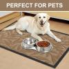 imageSmiry Front Door Mat Indoor Outdoor Entrance Heavy Duty Natural Rubber Trap Dirt and Moisture NonSlip Doormats Low Profile Easy Clean Patio Porch Entryway Mat 295x17 NavyCoffee