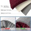 imageSmiry Luxury Chenille Bathroom Rugs 24x16 Extra Soft and Absorbent Shaggy Bath Mat Machine Washable NonSlip Plush Carpet Runner for Tub Shower and Floor Home Decor Accessories Burgundy