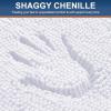 imageSmiry Luxury Chenille Bathroom Rugs 24x16 Extra Soft and Absorbent Shaggy Bath Mat Machine Washable NonSlip Plush Carpet Runner for Tub Shower and Floor Home Decor Accessories White