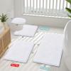 imageSmiry Luxury Chenille Bathroom Rugs 24x16 Extra Soft and Absorbent Shaggy Bath Mat Machine Washable NonSlip Plush Carpet Runner for Tub Shower and Floor Home Decor Accessories White