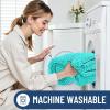 imageSmiry Luxury Chenille Bathroom Rugs 24x16 Extra Soft and Absorbent Shaggy Bath Mat Machine Washable NonSlip Plush Carpet Runner for Tub Shower and Floor Home Decor Accessories Turquoise