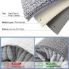 imageSmiry Luxury Chenille Bathroom Rugs 24x16 Extra Soft and Absorbent Shaggy Bath Mat Machine Washable NonSlip Plush Carpet Runner for Tub Shower and Floor Home Decor Accessories Light Grey