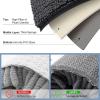 imageSmiry Luxury Chenille Bathroom Rugs 24x16 Extra Soft and Absorbent Shaggy Bath Mat Machine Washable NonSlip Plush Carpet Runner for Tub Shower and Floor Home Decor Accessories Charcoal Grey