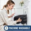 imageSmiry Luxury Chenille Bathroom Rugs 24x16 Extra Soft and Absorbent Shaggy Bath Mat Machine Washable NonSlip Plush Carpet Runner for Tub Shower and Floor Home Decor Accessories Charcoal Grey