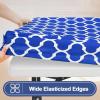imageSmiry Picnic Table Cover with Bench Covers Waterproof Elastic Fitted Tablecloth for 6 Foot Tables Washable Polyester Tablecloths for Camping Indoor ampamp Outdoor Teal 30x72 Inch 3pc SetBlue