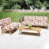 imageSmiry Printed Couch Cushion Covers Stretch Soft Couch Covers for Sofa Washable NonSlip Sofa Slipcover Furniture Protector for Indoor and Outdoor 3 Pack Dark GreyOrange