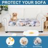 imageSmiry Printed Couch Cushion Covers Stretch Soft Couch Covers for Sofa Washable NonSlip Sofa Slipcover Furniture Protector for Indoor and Outdoor 3 Pack Dark GreyBeige