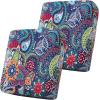 imageSmiry Printed Couch Cushion Covers Stretch Soft Couch Covers for Sofa Washable NonSlip Sofa Slipcover Furniture Protector for Indoor and Outdoor 3 Pack Dark GreyBlue Green