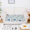 imageSmiry Printed Couch Cushion Covers Stretch Soft Couch Covers for Sofa Washable NonSlip Sofa Slipcover Furniture Protector for Indoor and Outdoor 3 Pack Dark GreyLight Green