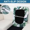 imageSmiry Printed Couch Cushion Covers Stretch Soft Couch Covers for Sofa Washable NonSlip Sofa Slipcover Furniture Protector for Indoor and Outdoor 3 Pack Dark GreyGreen