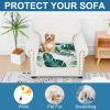 imageSmiry Printed Couch Cushion Covers Stretch Soft Couch Covers for Sofa Washable NonSlip Sofa Slipcover Furniture Protector for Indoor and Outdoor 3 Pack Dark GreyGreen
