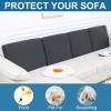 imageSmiry Printed Couch Cushion Covers Stretch Soft Couch Covers for Sofa Washable NonSlip Sofa Slipcover Furniture Protector for Indoor and Outdoor 3 Pack Dark GreyDark Grey