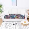imageSmiry Printed Couch Cushion Covers Stretch Soft Couch Covers for Sofa Washable NonSlip Sofa Slipcover Furniture Protector for Indoor and Outdoor 3 Pack Dark GreyBlue Green