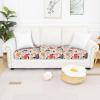 imageSmiry Printed Couch Cushion Covers Stretch Soft Couch Covers for Sofa Washable NonSlip Sofa Slipcover Furniture Protector for Indoor and Outdoor 3 Pack Dark GreyOrange