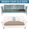 imageSmiry Printed Couch Cushion Covers Stretch Soft Couch Covers for Sofa Washable NonSlip Sofa Slipcover Furniture Protector for Indoor and Outdoor 3 Pack Dark GreyMocha