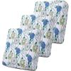imageSmiry Printed Couch Cushion Covers Stretch Soft Couch Covers for Sofa Washable NonSlip Sofa Slipcover Furniture Protector for Indoor and Outdoor 3 Pack Dark GreyLight Green