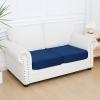 imageSmiry Printed Couch Cushion Covers Stretch Soft Couch Covers for Sofa Washable NonSlip Sofa Slipcover Furniture Protector for Indoor and Outdoor 3 Pack Dark GreyNavy