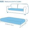 imageSmiry Printed Couch Cushion Covers Stretch Soft Couch Covers for Sofa Washable NonSlip Sofa Slipcover Furniture Protector for Indoor and Outdoor 3 Pack Dark GreyBeige
