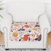 imageSmiry Printed Couch Cushion Covers Stretch Soft Couch Covers for Sofa Washable NonSlip Sofa Slipcover Furniture Protector for Indoor and Outdoor 3 Pack Dark GreyOrange