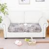 imageSmiry Printed Couch Cushion Covers Stretch Soft Couch Covers for Sofa Washable NonSlip Sofa Slipcover Furniture Protector for Indoor and Outdoor 3 Pack Dark GreyBrown and White