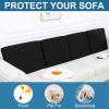 imageSmiry Printed Couch Cushion Covers Stretch Soft Couch Covers for Sofa Washable NonSlip Sofa Slipcover Furniture Protector for Indoor and Outdoor 3 Pack Dark GreyBlack