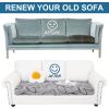 imageSmiry Printed Couch Cushion Covers Stretch Soft Couch Covers for Sofa Washable NonSlip Sofa Slipcover Furniture Protector for Indoor and Outdoor 3 Pack Dark GreyGrey and Black