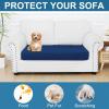 imageSmiry Printed Couch Cushion Covers Stretch Soft Couch Covers for Sofa Washable NonSlip Sofa Slipcover Furniture Protector for Indoor and Outdoor 3 Pack Dark GreyNavy