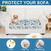imageSmiry Printed Couch Cushion Covers Stretch Soft Couch Covers for Sofa Washable NonSlip Sofa Slipcover Furniture Protector for Indoor and Outdoor 3 Pack Dark GreyLight Green
