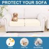 imageSmiry Printed Couch Cushion Covers Stretch Soft Couch Covers for Sofa Washable NonSlip Sofa Slipcover Furniture Protector for Indoor and Outdoor 3 Pack Dark GreyCream