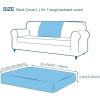 imageSmiry Printed Couch Cushion Covers Stretch Soft Couch Covers for Sofa Washable NonSlip Sofa Slipcover Furniture Protector for Indoor and Outdoor 3 Pack Dark GreyBeige