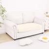 imageSmiry Printed Couch Cushion Covers Stretch Soft Couch Covers for Sofa Washable NonSlip Sofa Slipcover Furniture Protector for Indoor and Outdoor 3 Pack Dark GreyCream