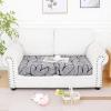 imageSmiry Printed Couch Cushion Covers Stretch Soft Couch Covers for Sofa Washable NonSlip Sofa Slipcover Furniture Protector for Indoor and Outdoor 3 Pack Dark GreyGrey and Black