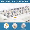 imageSmiry Printed Couch Cushion Covers Stretch Soft Couch Covers for Sofa Washable NonSlip Sofa Slipcover Furniture Protector for Indoor and Outdoor 3 Pack Dark GreyBeige