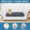 imageSmiry Printed Couch Cushion Covers Stretch Soft Couch Covers for Sofa Washable NonSlip Sofa Slipcover Furniture Protector for Indoor and Outdoor 3 Pack Dark GreyDark Grey